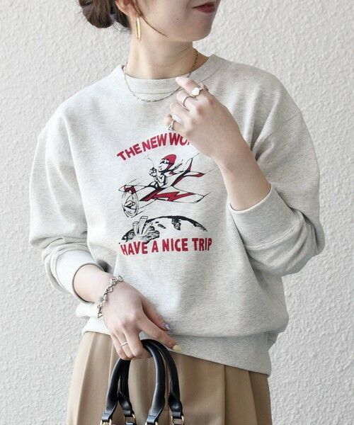 SHIPS / シップス スウェット | 《予約》【SHIPS any別注】THE KNiTS:〈洗濯機可能〉ロゴ プリント スウェット 2 | 詳細4