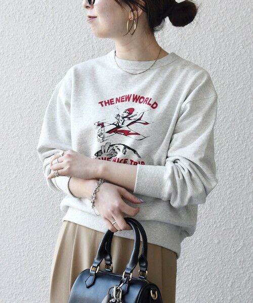 SHIPS / シップス スウェット | 《予約》【SHIPS any別注】THE KNiTS:〈洗濯機可能〉ロゴ プリント スウェット 2 | 詳細8