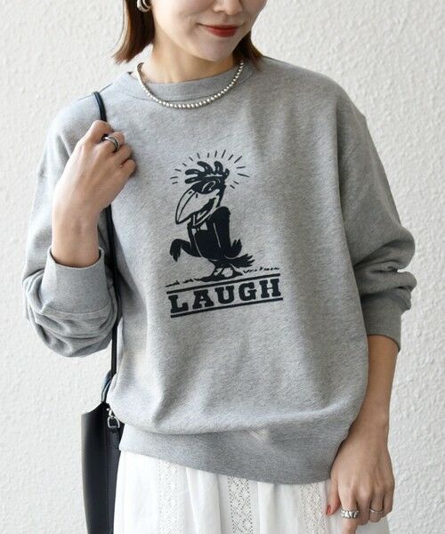 SHIPS / シップス スウェット | 《予約》【SHIPS any別注】THE KNiTS:〈洗濯機可能〉ロゴ プリント スウェット 2 | 詳細13