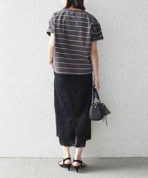 SHIPS / シップス カットソー | 《予約》SHIPS any:〈洗濯機可能〉マルチボーダー ワイド TEE | 詳細14