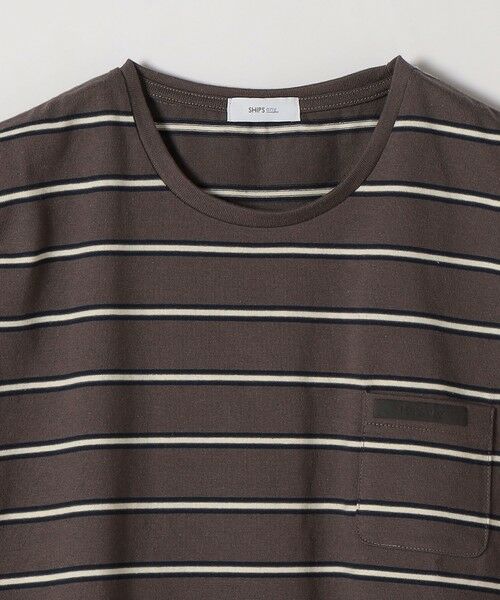 SHIPS / シップス カットソー | 《予約》SHIPS any:〈洗濯機可能〉マルチボーダー ワイド TEE | 詳細22