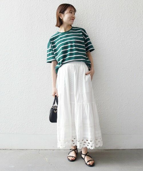 SHIPS / シップス カットソー | SHIPS any:〈洗濯機可能〉マルチボーダー ワイド TEE | 詳細25