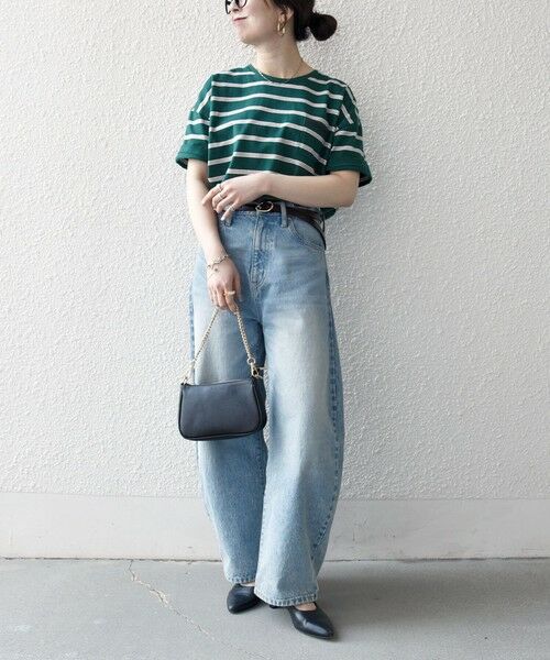 SHIPS / シップス カットソー | 《予約》SHIPS any:〈洗濯機可能〉マルチボーダー ワイド TEE | 詳細27