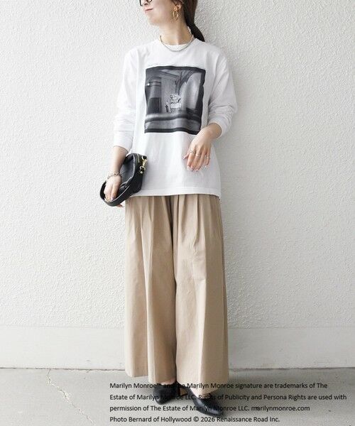 SHIPS / シップス Tシャツ | 《予約》GOOD ROCK SPEED:〈洗濯機可能〉MARILYN MONROE フォト プリント ロンTEE 26SS | 詳細1