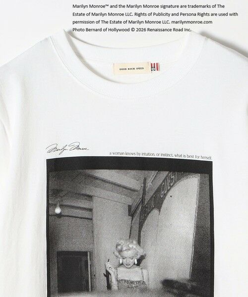 SHIPS / シップス Tシャツ | 《予約》GOOD ROCK SPEED:〈洗濯機可能〉MARILYN MONROE フォト プリント ロンTEE 26SS | 詳細9