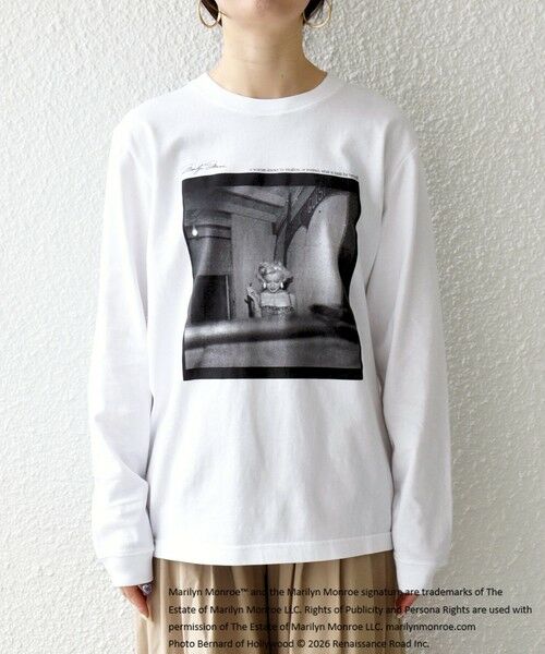 SHIPS / シップス Tシャツ | 《予約》GOOD ROCK SPEED:〈洗濯機可能〉MARILYN MONROE フォト プリント ロンTEE 26SS | 詳細13