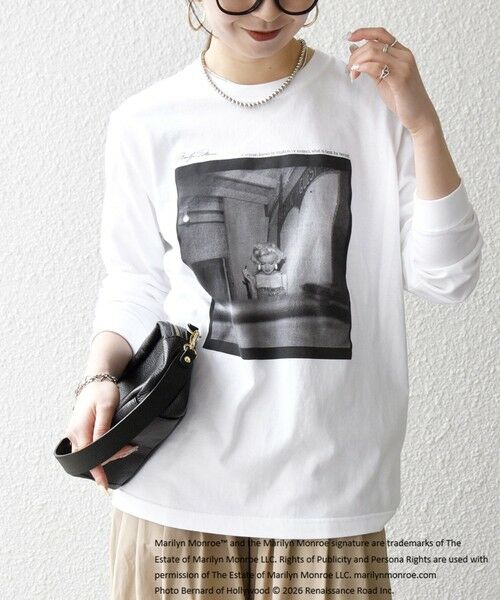 SHIPS / シップス Tシャツ | 《予約》GOOD ROCK SPEED:〈洗濯機可能〉MARILYN MONROE フォト プリント ロンTEE 26SS | 詳細3