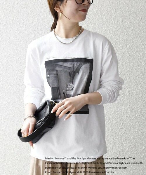 SHIPS / シップス Tシャツ | 《予約》GOOD ROCK SPEED:〈洗濯機可能〉MARILYN MONROE フォト プリント ロンTEE 26SS | 詳細4