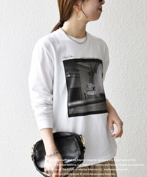 SHIPS / シップス Tシャツ | 《予約》GOOD ROCK SPEED:〈洗濯機可能〉MARILYN MONROE フォト プリント ロンTEE 26SS | 詳細5