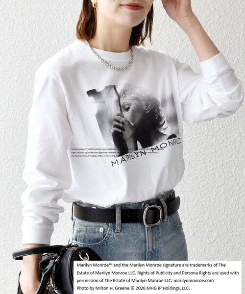 SHIPS / シップス Tシャツ | 《予約》GOOD ROCK SPEED:〈洗濯機可能〉MARILYN MONROE フォト プリント ロンTEE 26SS | 詳細19