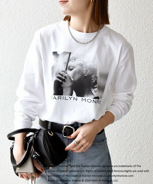 SHIPS / シップス Tシャツ | 《予約》GOOD ROCK SPEED:〈洗濯機可能〉MARILYN MONROE フォト プリント ロンTEE 26SS | 詳細22