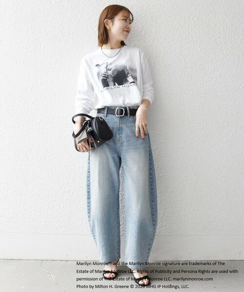 SHIPS / シップス Tシャツ | 《予約》GOOD ROCK SPEED:〈洗濯機可能〉MARILYN MONROE フォト プリント ロンTEE 26SS | 詳細17