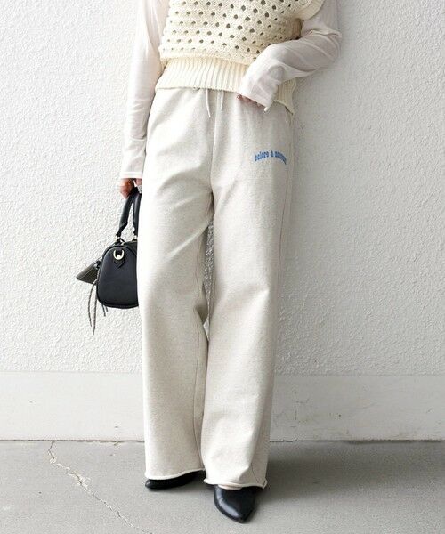 SHIPS / シップス その他パンツ | 《予約》SHIPS any:〈洗濯機可能〉USAコットン 裏毛 カットオフ スウェット パンツ（ナチュラル）
