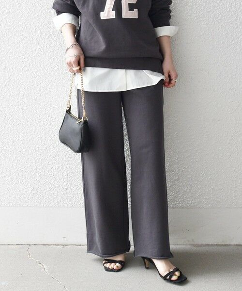 SHIPS / シップス その他パンツ | 《予約》SHIPS any:〈洗濯機可能〉USAコットン 裏毛 カットオフ スウェット パンツ | 詳細13