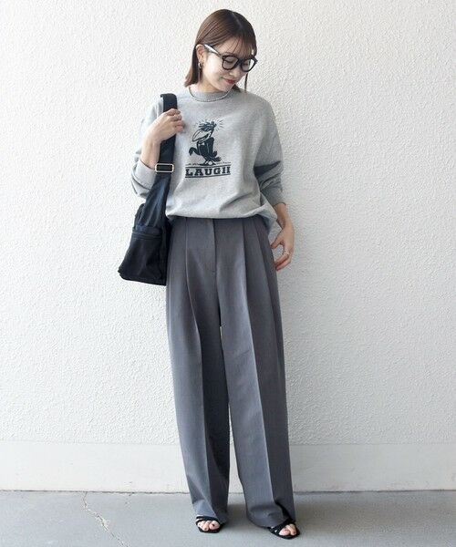 SHIPS / シップス スラックス・ドレスパンツ | 《一部追加予約》SHIPS any:〈手洗い可能〉2タック ワイド パンツ | 詳細1