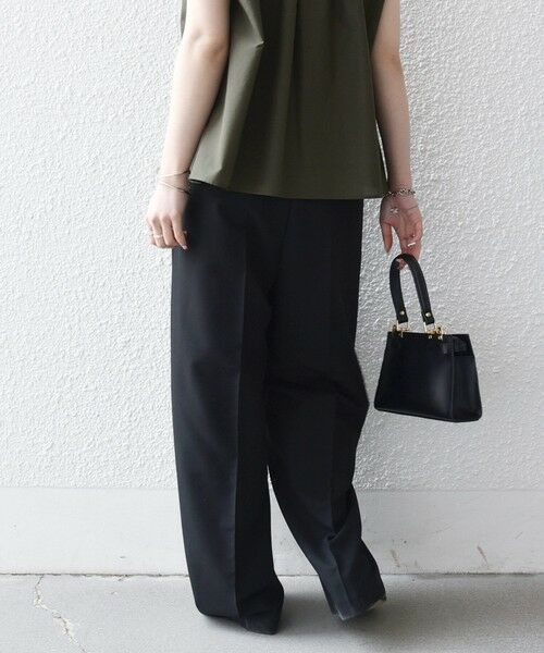 SHIPS / シップス スラックス・ドレスパンツ | 《一部追加予約》SHIPS any:〈手洗い可能〉2タック ワイド パンツ | 詳細23