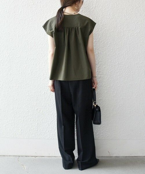 SHIPS / シップス スラックス・ドレスパンツ | 《一部追加予約》SHIPS any:〈手洗い可能〉2タック ワイド パンツ | 詳細19