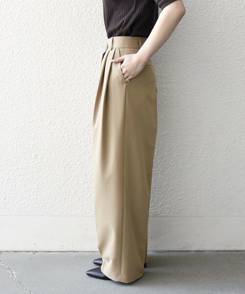 SHIPS / シップス スラックス・ドレスパンツ | 《一部追加予約》SHIPS any:〈手洗い可能〉2タック ワイド パンツ | 詳細21