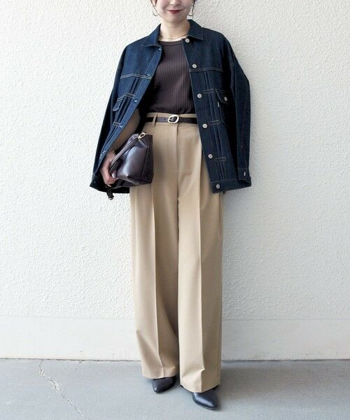 SHIPS / シップス スラックス・ドレスパンツ | 《予約》SHIPS any:〈手洗い可能〉2タック ワイド パンツ | 詳細8