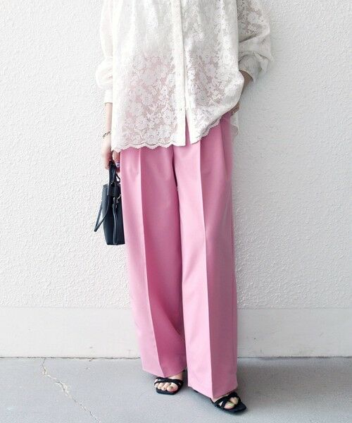 SHIPS / シップス スラックス・ドレスパンツ | 《予約》SHIPS any:〈手洗い可能〉2タック ワイド パンツ | 詳細20