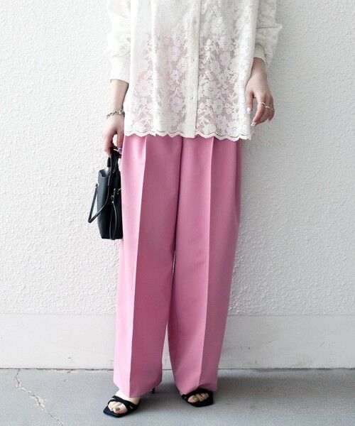 SHIPS / シップス スラックス・ドレスパンツ | 《予約》SHIPS any:〈手洗い可能〉2タック ワイド パンツ | 詳細23