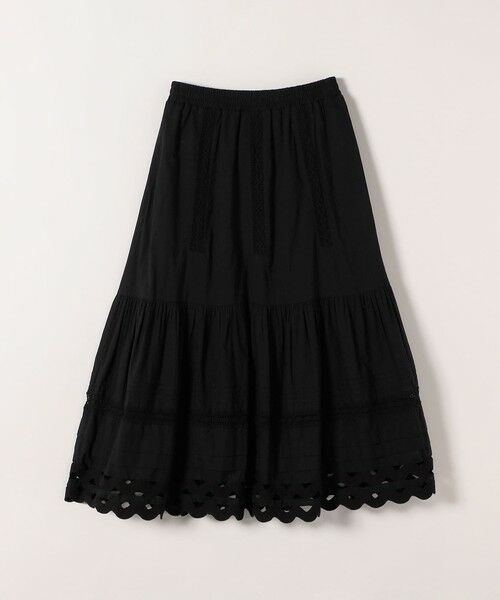 SHIPS / シップス ロング・マキシ丈スカート | 《予約》SHIPS any:〈洗濯機可能〉キャンブリック レース ギャザー ボリューム スカート | 詳細16