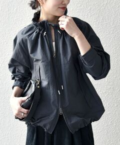 SHIPS / シップス ブルゾン | 《予約》SHIPS any:〈洗濯機可能〉ナイロン タスラン ギャザー スタンドカラー ブルゾン