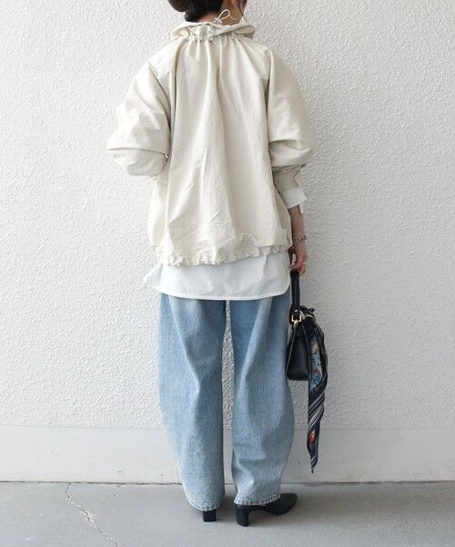 SHIPS / シップス ブルゾン | 《予約》SHIPS any:〈洗濯機可能〉ナイロン タスラン ギャザー スタンドカラー ブルゾン | 詳細2