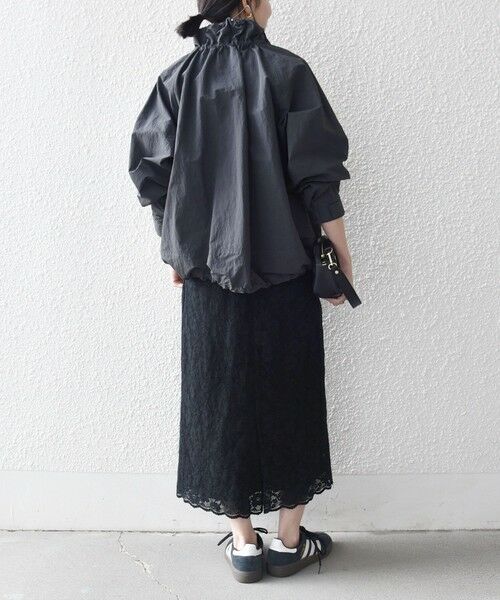 SHIPS / シップス ブルゾン | 《予約》SHIPS any:〈洗濯機可能〉ナイロン タスラン ギャザー スタンドカラー ブルゾン | 詳細10