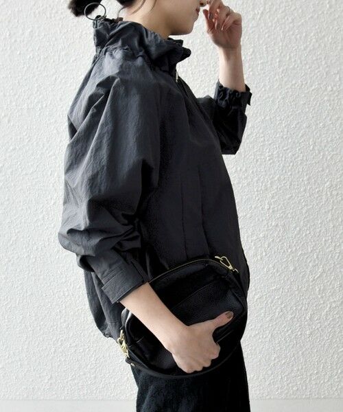 SHIPS / シップス ブルゾン | 《予約》SHIPS any:〈洗濯機可能〉ナイロン タスラン ギャザー スタンドカラー ブルゾン | 詳細12