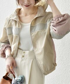 SHIPS / シップス ブルゾン | 《予約》SHIPS any:〈洗濯機可能〉ナイロン スタンドカラー 配色 ジップ ブルゾン