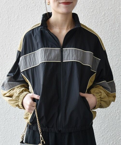 SHIPS / シップス ブルゾン | 《予約》SHIPS any:〈洗濯機可能〉ナイロン スタンドカラー 配色 ジップ ブルゾン | 詳細4