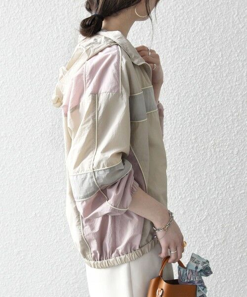 SHIPS / シップス ブルゾン | 《予約》SHIPS any:〈洗濯機可能〉ナイロン スタンドカラー 配色 ジップ ブルゾン | 詳細14