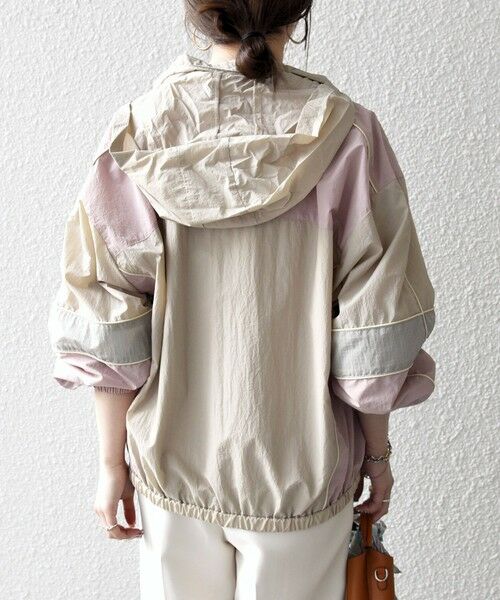 SHIPS / シップス ブルゾン | 《予約》SHIPS any:〈洗濯機可能〉ナイロン スタンドカラー 配色 ジップ ブルゾン | 詳細15