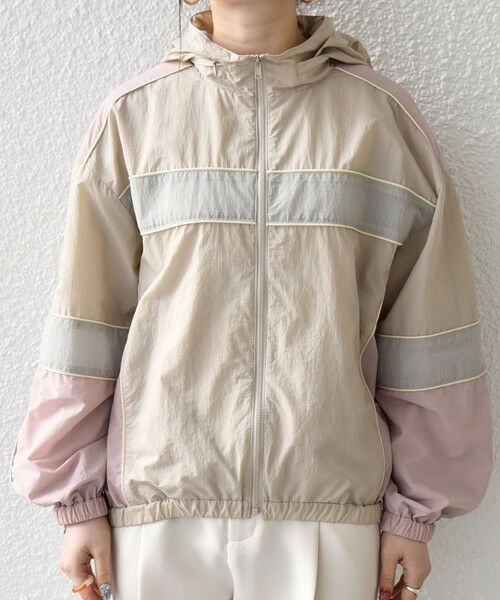 SHIPS / シップス ブルゾン | 《予約》SHIPS any:〈洗濯機可能〉ナイロン スタンドカラー 配色 ジップ ブルゾン | 詳細30