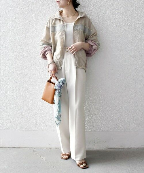 SHIPS / シップス ブルゾン | 《予約》SHIPS any:〈洗濯機可能〉ナイロン スタンドカラー 配色 ジップ ブルゾン | 詳細10