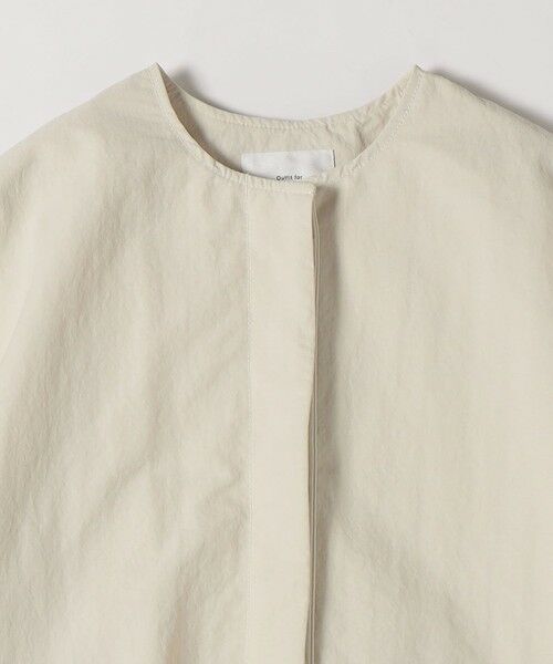 SHIPS / シップス ブルゾン | SHIPS any:〈洗濯機可能〉ナイロン タスラン ノーカラー Aライン ブルゾン | 詳細14