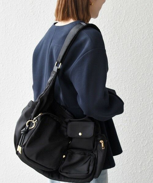 SHIPS / シップス ノーカラージャケット | 《予約》SHIPS any:〈手洗い可能〉ダンボール ペプラム Vネック ジャケット | 詳細16