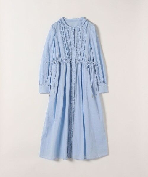 SHIPS / シップス ロング・マキシ丈ワンピース | 《予約》SHIPS any:〈洗濯機可能〉キャンブリック Aライン フリル シャツ ワンピース | 詳細16