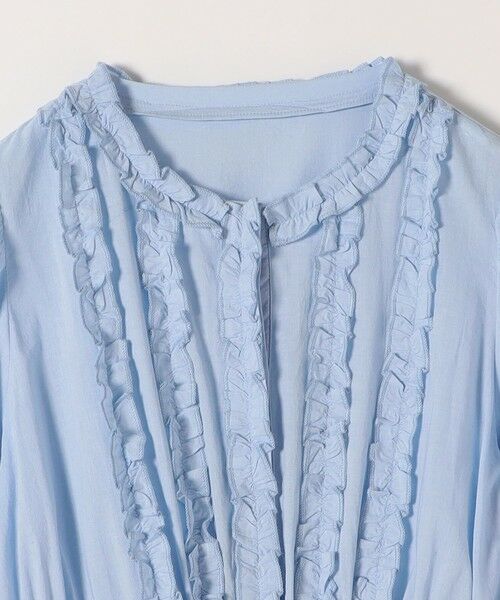 SHIPS / シップス ロング・マキシ丈ワンピース | 《予約》SHIPS any:〈洗濯機可能〉キャンブリック Aライン フリル シャツ ワンピース | 詳細17