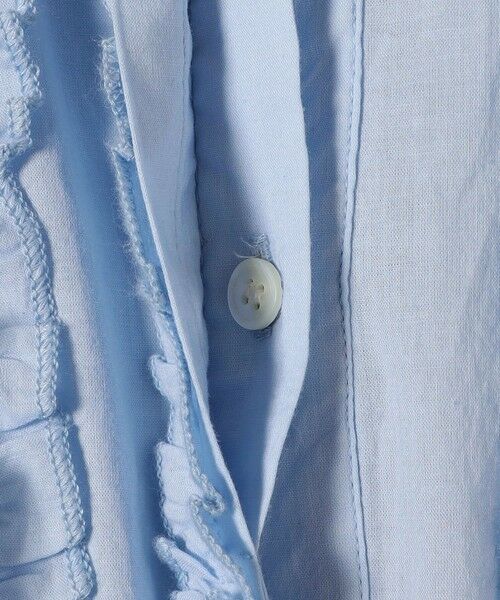 SHIPS / シップス ロング・マキシ丈ワンピース | 《予約》SHIPS any:〈洗濯機可能〉キャンブリック Aライン フリル シャツ ワンピース | 詳細20