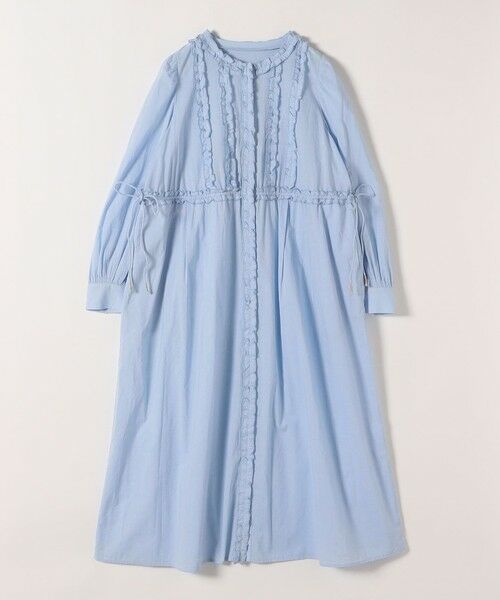 SHIPS / シップス ロング・マキシ丈ワンピース | 《予約》SHIPS any:〈洗濯機可能〉キャンブリック Aライン フリル シャツ ワンピース | 詳細23