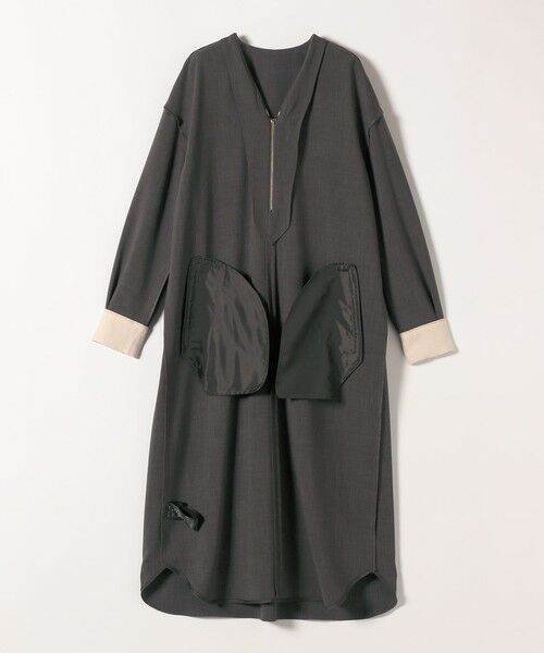 SHIPS / シップス ミニ丈・ひざ丈ワンピース | 《予約》SHIPS any:〈洗濯機可能〉セーラーカラー 配色 ジップ ワンピース | 詳細13