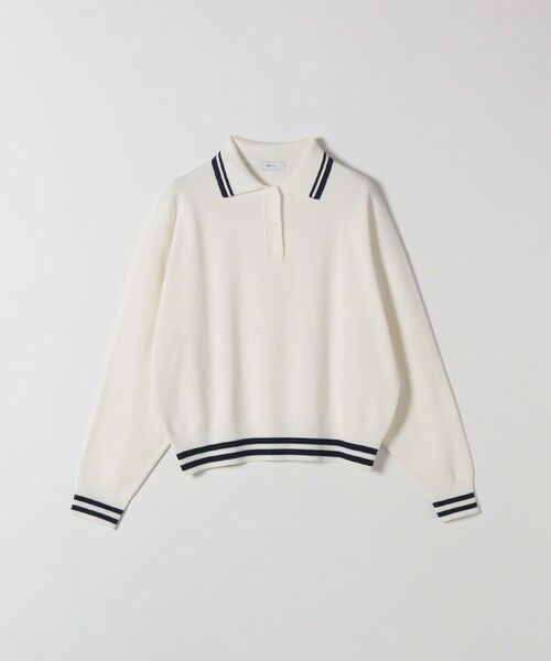 SHIPS / シップス ニット・セーター | 《予約》SHIPS any:〈手洗い可能〉コットン ミックス ライン ポロニット プルオーバー | 詳細8