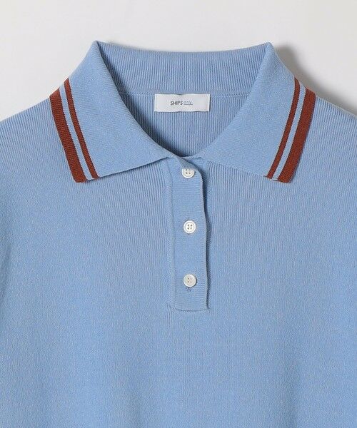 SHIPS / シップス ニット・セーター | 《予約》SHIPS any:〈手洗い可能〉コットン ミックス ライン ポロニット プルオーバー | 詳細19