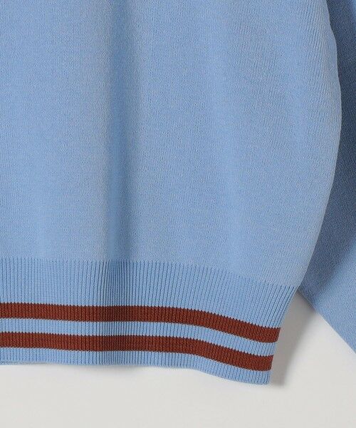 SHIPS / シップス ニット・セーター | 《予約》SHIPS any:〈手洗い可能〉コットン ミックス ライン ポロニット プルオーバー | 詳細20