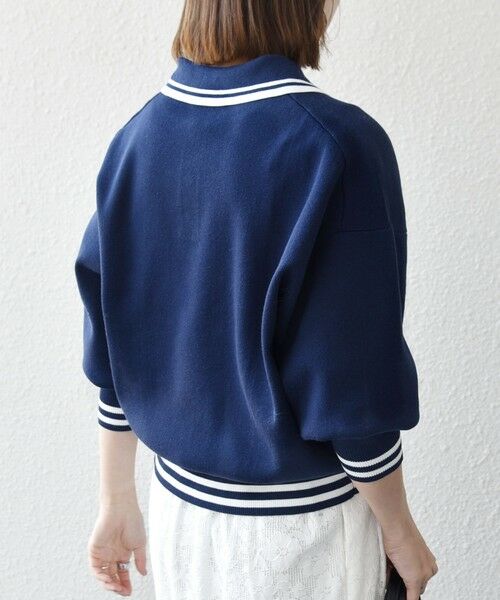 SHIPS / シップス ニット・セーター | 《予約》SHIPS any:〈手洗い可能〉コットン ミックス ライン ポロニット プルオーバー | 詳細29