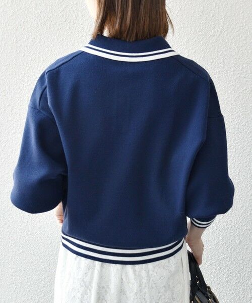 SHIPS / シップス ニット・セーター | 《予約》SHIPS any:〈手洗い可能〉コットン ミックス ライン ポロニット プルオーバー | 詳細30