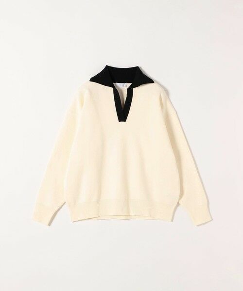 SHIPS / シップス ニット・セーター | SHIPS any:〈手洗い可能〉バイカラー スキッパー ニット プルオーバー | 詳細8