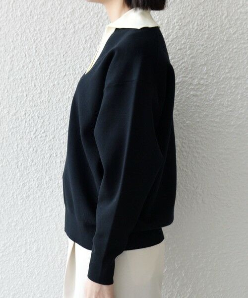 SHIPS / シップス ニット・セーター | SHIPS any:〈手洗い可能〉バイカラー スキッパー ニット プルオーバー | 詳細26